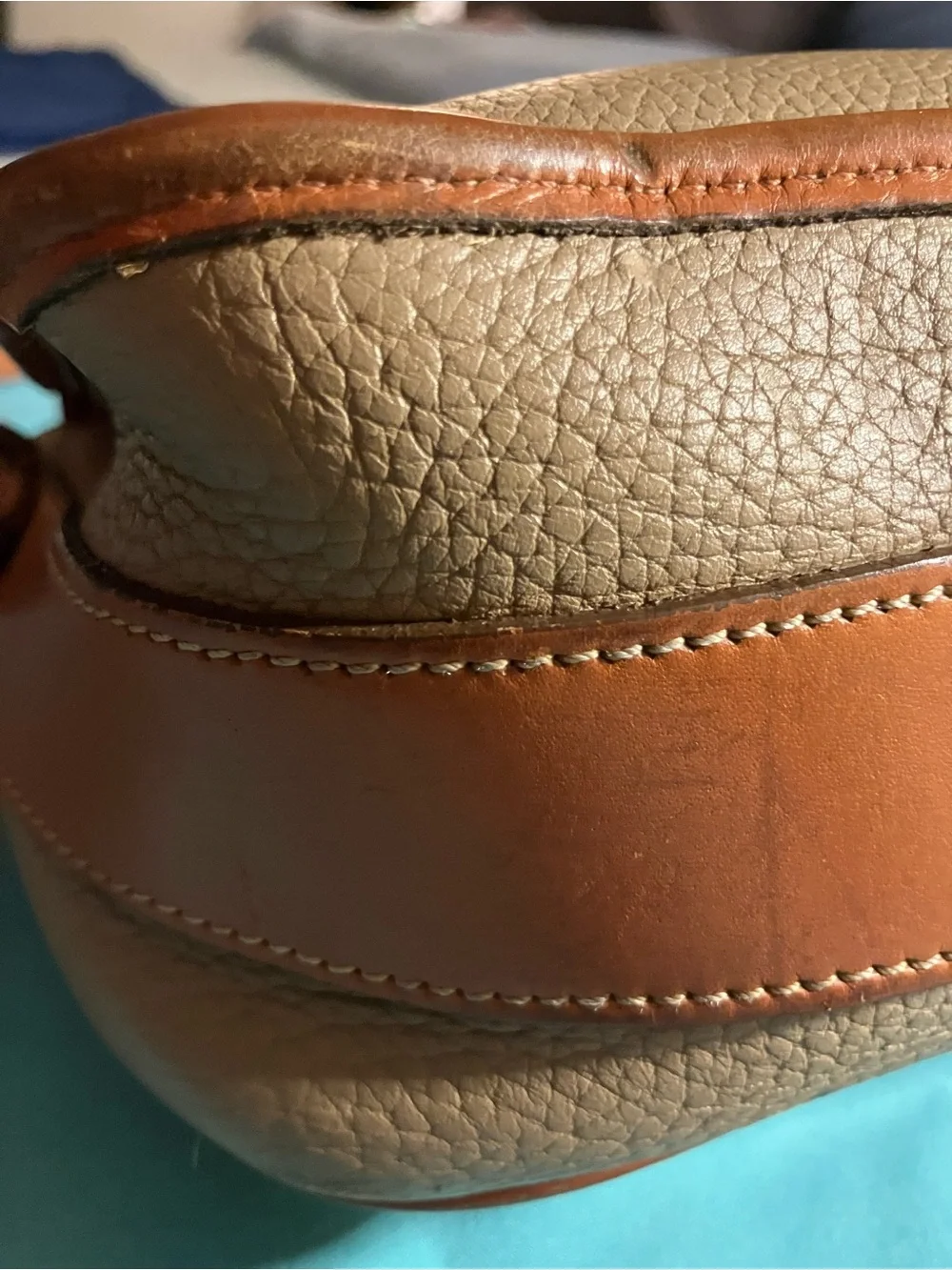 Vintage 80s Dooney & Bourke Over-Under Equestrian Crossbody
